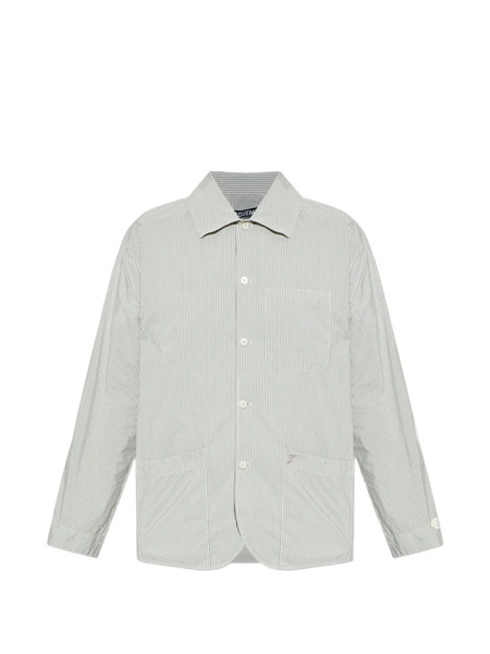  Jacquemus Striped Overshirt - Grey 