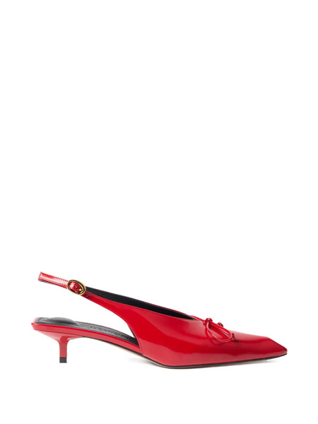  Jacquemus The Cubisto Slingbacks Pumps - Red 