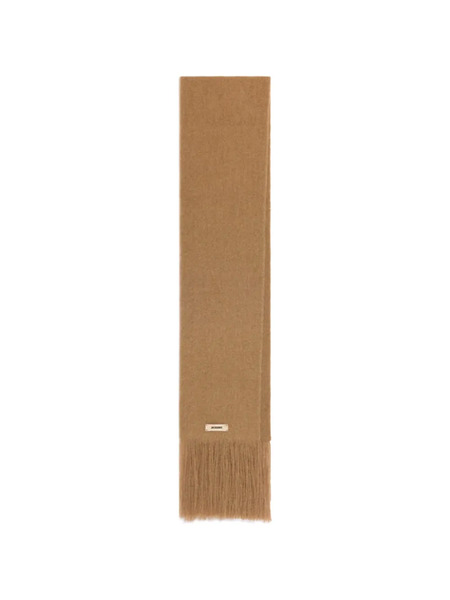  Jacquemus The Nuvola Fringed Scarf - Brown 