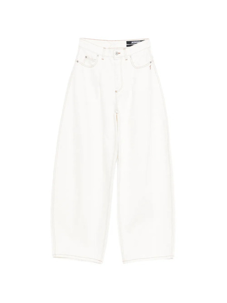  Jacquemus The Ovalo De-nîmes Jeans - Neutrals 
