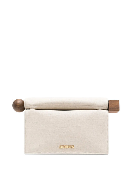  Jacquemus The Rond Carré Clutch - Neutrals 