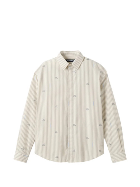  Jacquemus The Simon Striped Shirt - Neutrals 