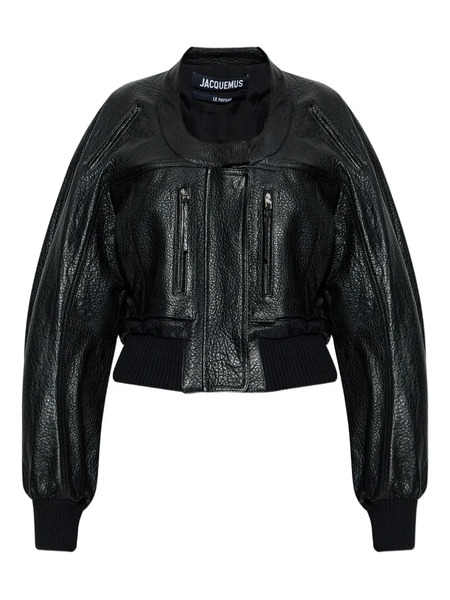  Jacquemus Tore Zip-up Bomber Jacket - Black 