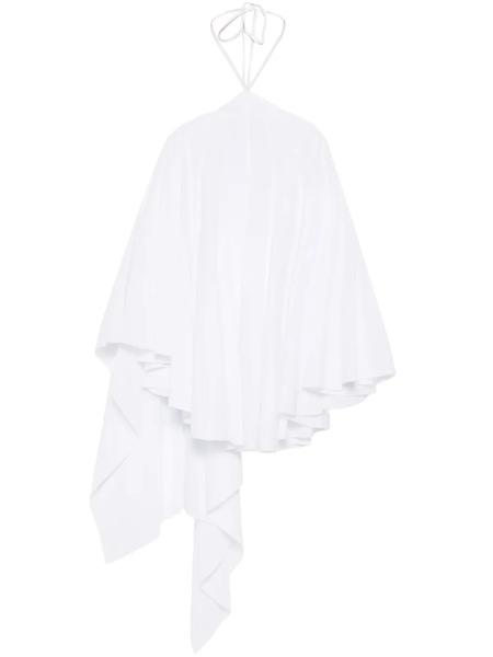  Jacquemus Triangle Ruffled Mini Dress - White 