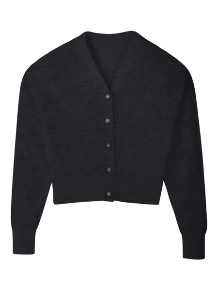  Jacquemus V-neck Wool Cardigan - Grey 
