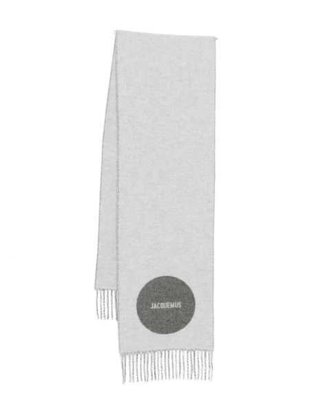  Jacquemus Virgin Wool Scarf - Grey 