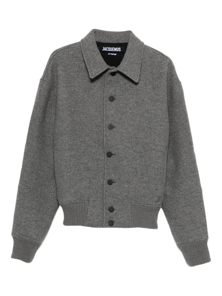  Jacquemus Wool Bomber Jacket - Grey 