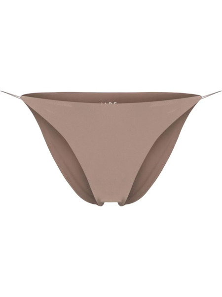  Jade Swim High-waist String Bikini Bottoms - Brown 
