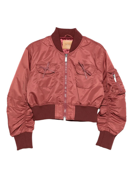  Jakke Lola Pocket Bomber Jacket - Red 