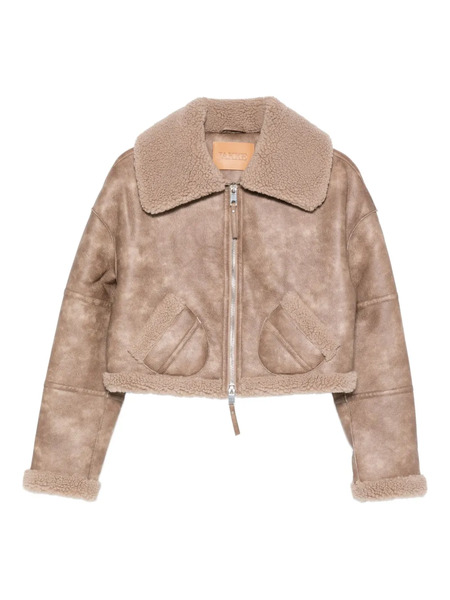  Jakke Shearling-collar Jacket - Neutrals 