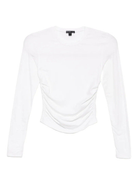  James Perse Jersey-ruched Top - White 
