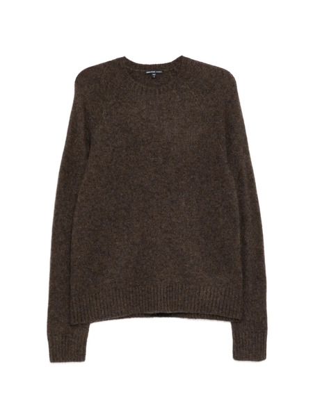  James Perse Textured Lightweight Jumper - Brown 