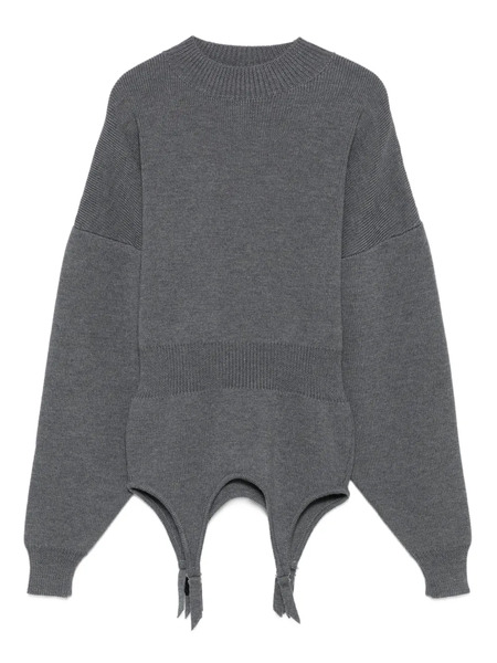  Jean Paul Gaultier Mock-neck Long-sleeve Pullover - Grey 