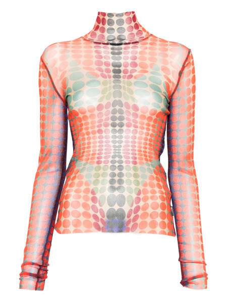  Jean Paul Gaultier Patterned Top - Orange 