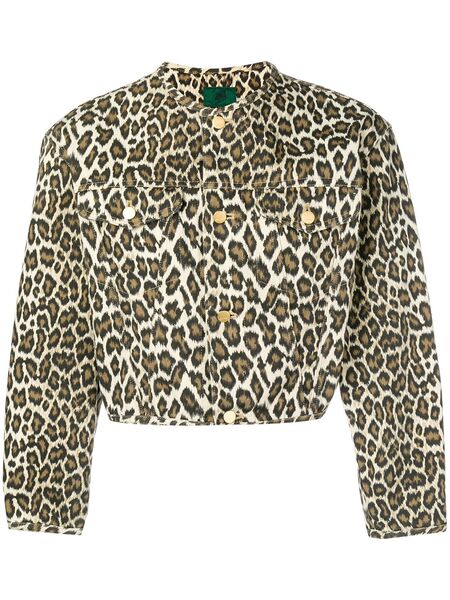  Jean Paul Gaultier Pre-owned Leopard Print Cropped Jacket - Brown 