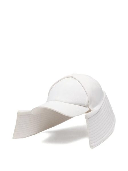 Jean Paul Gaultier Reversible Marine Cotton Hat - White 