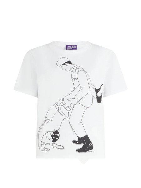  Jean Paul Gaultier Squared Printed T-shirt - White 