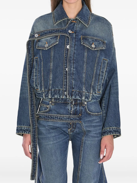  Jean Paul Gaultier Strap Denim Jacket - Blue 