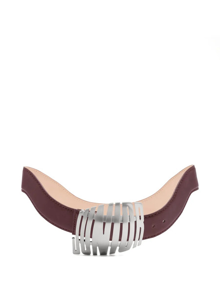  Jean Paul Gaultier Wavy Buckle Belt - Red 