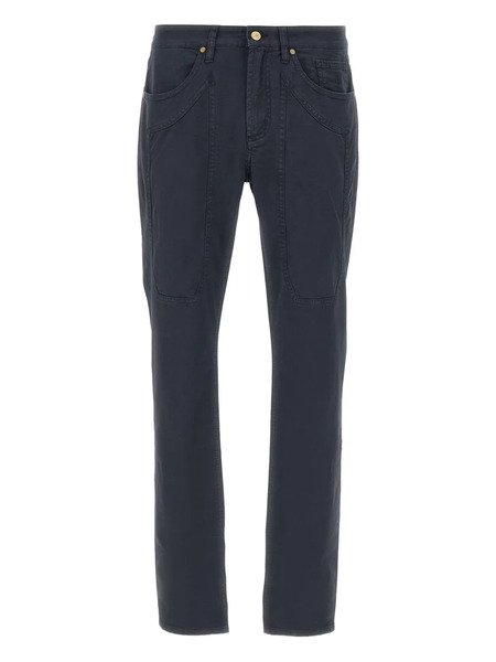  Jeckerson Five-pocket Logo-patch Trousers - Blue 
