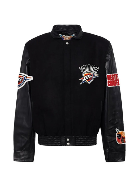  Jeff Hamilton Logo-patch Bomber Jacket - Black 
