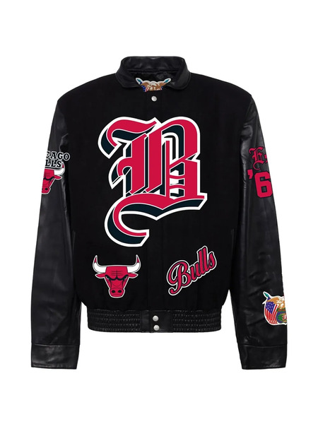  Jeff Hamilton Logo-patch Reversible Bomber Jacket - Black 