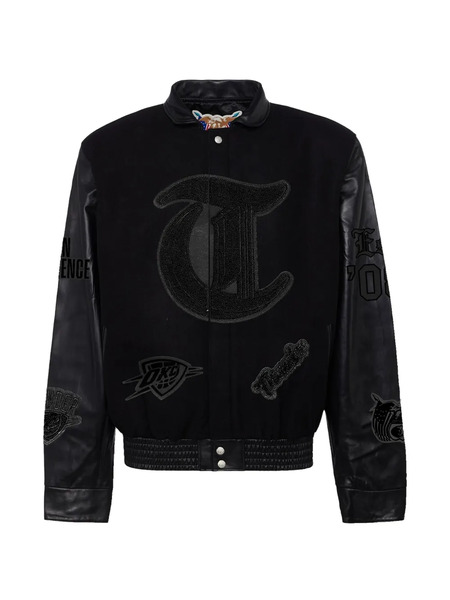  Jeff Hamilton Oklahoma City Thunder Varsity Jacket - Black 