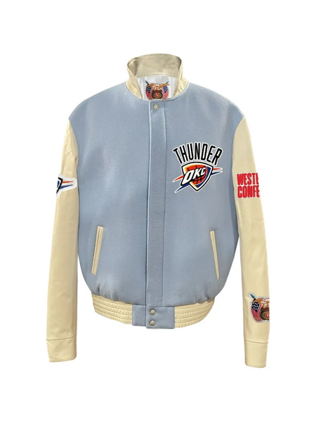  Jeff Hamilton Welt-pocket Bomber Jacket - Blue 