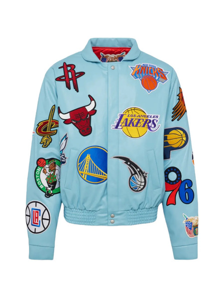  Jeff Hamilton X Nba Collage Jacket - Blue 