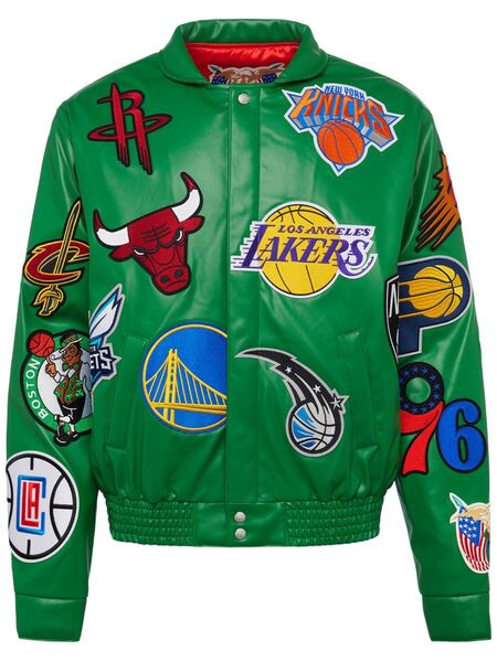  Jeff Hamilton X Nba Collage Jacket - Green 