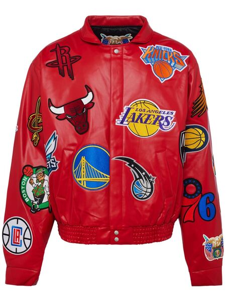  Jeff Hamilton X Nba Collage Jacket - Red 