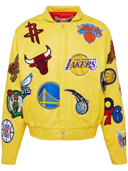  Jeff Hamilton X Nba Collage Jacket - Yellow 