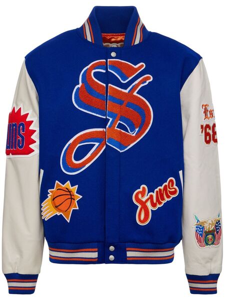  Jeff Hamilton X Phoenix Suns Bomber Jacket - Blue 
