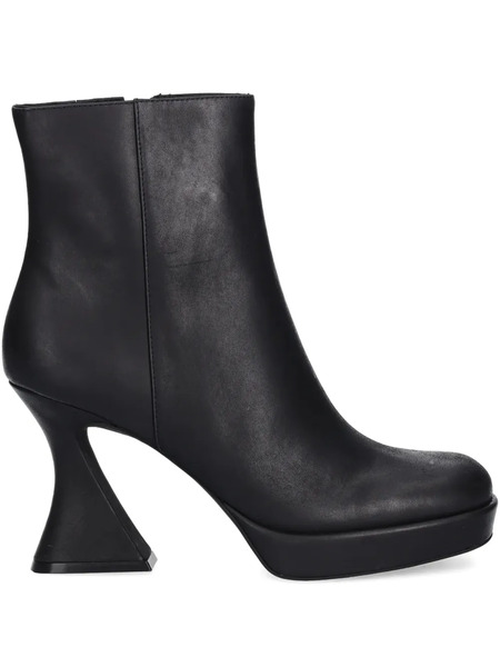 Jeffrey Campbell Humanity Platform Heel Ankle Boots - Black 