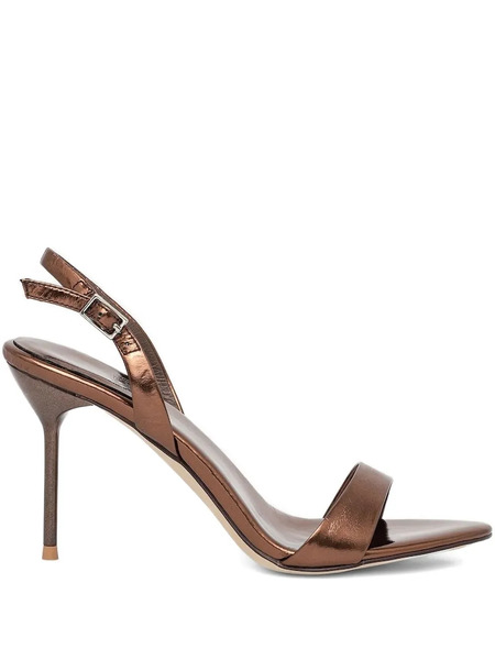  Jeffrey Campbell Slingback Leather Pumps - Brown 