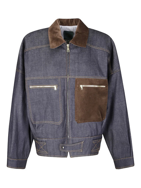  Jejia Carlo Suede-effect Pocket Jacket - Blue 