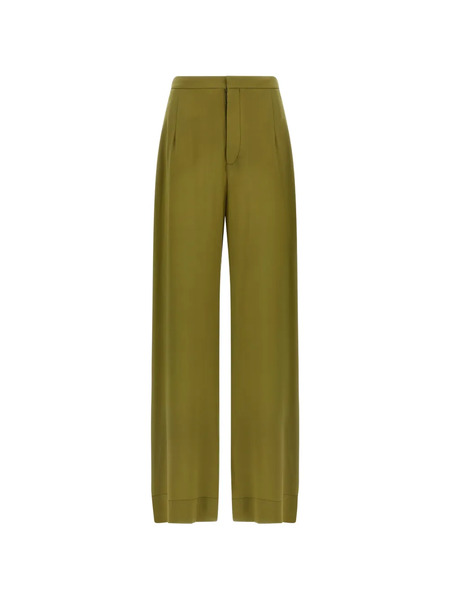 Jejia Jean Buttoned Silk Trousers - Green 