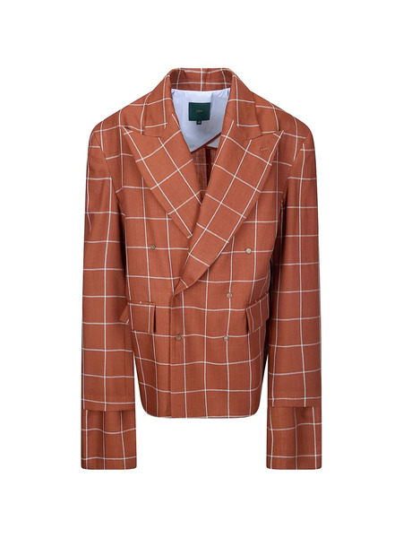  Jejia Olly Check Blazer - Brown 