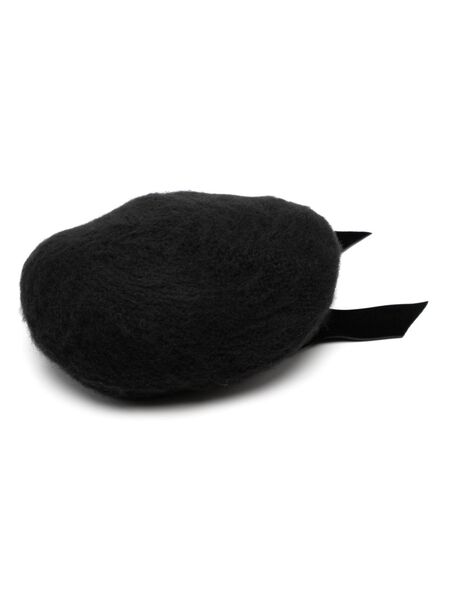  Jennifer Behr Bow Beret - Black 