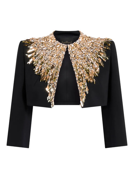  Jenny Packham Dexy Embellished Jacket - Black 