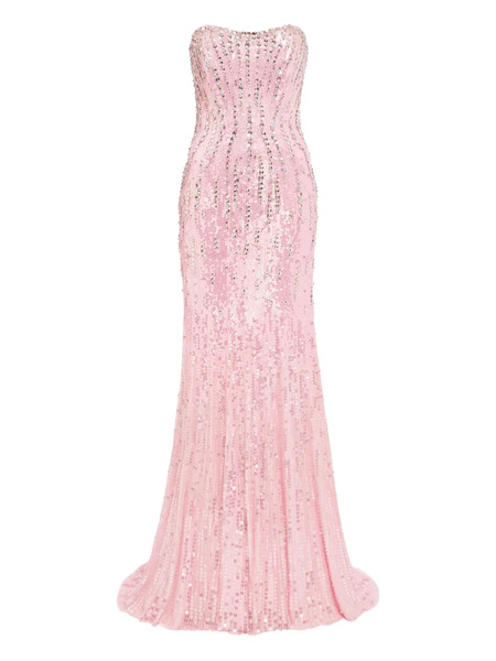  Jenny Packham Sequin-embellished Gown - Pink 