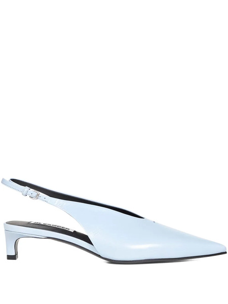  Jil Sander Adjustable Strap Pointed Pumps - Blue 