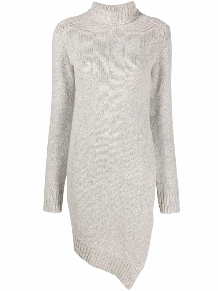  Jil Sander Asymmetric Roll-neck Jumper - Grey 