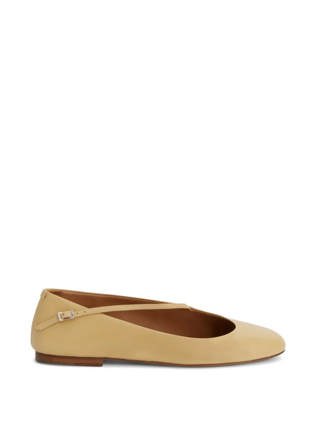  Jil Sander Asymmetrical-strap Ballerina Flats - Neutrals 