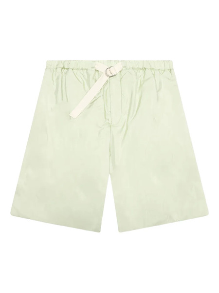  Jil Sander Belted Pocketed Deck Shorts - Green 