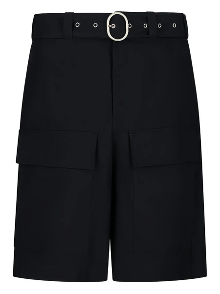  Jil Sander Belted Shorts - Blue 