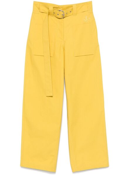  Jil Sander Belted Trousers - Yellow 