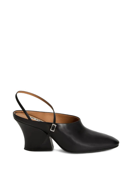  Jil Sander Block-heel Strap Mules - Black 