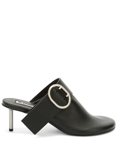  Jil Sander Buckled Mules - Black 