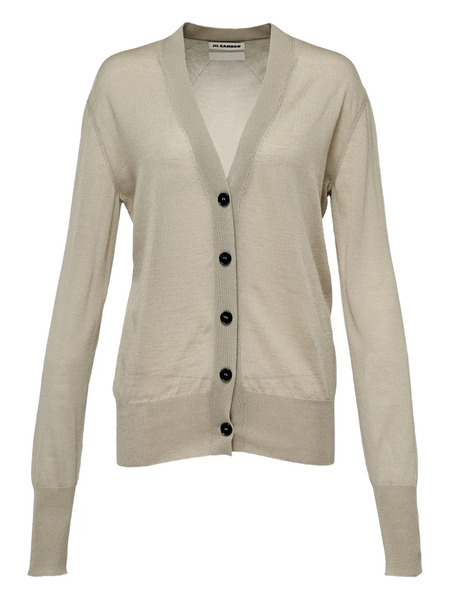  Jil Sander Button-front Cardigan - Neutrals 